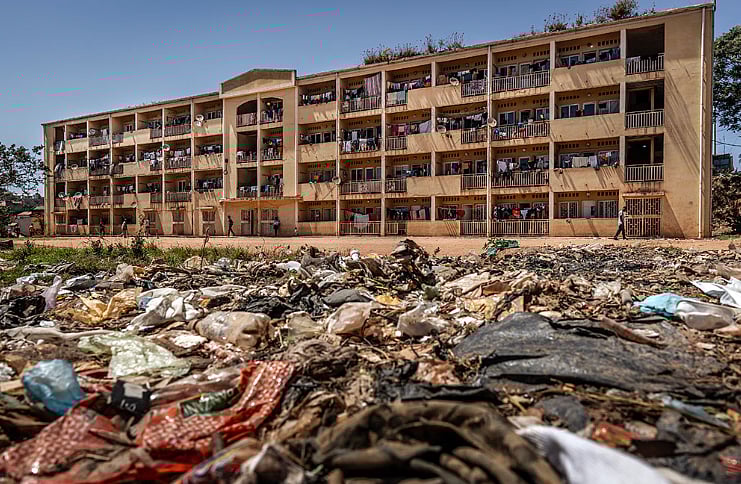 আঙ্কাতসো বিশ্ববিদ্যালয়ের একটি ছাত্রাবাসের দৃশ্য