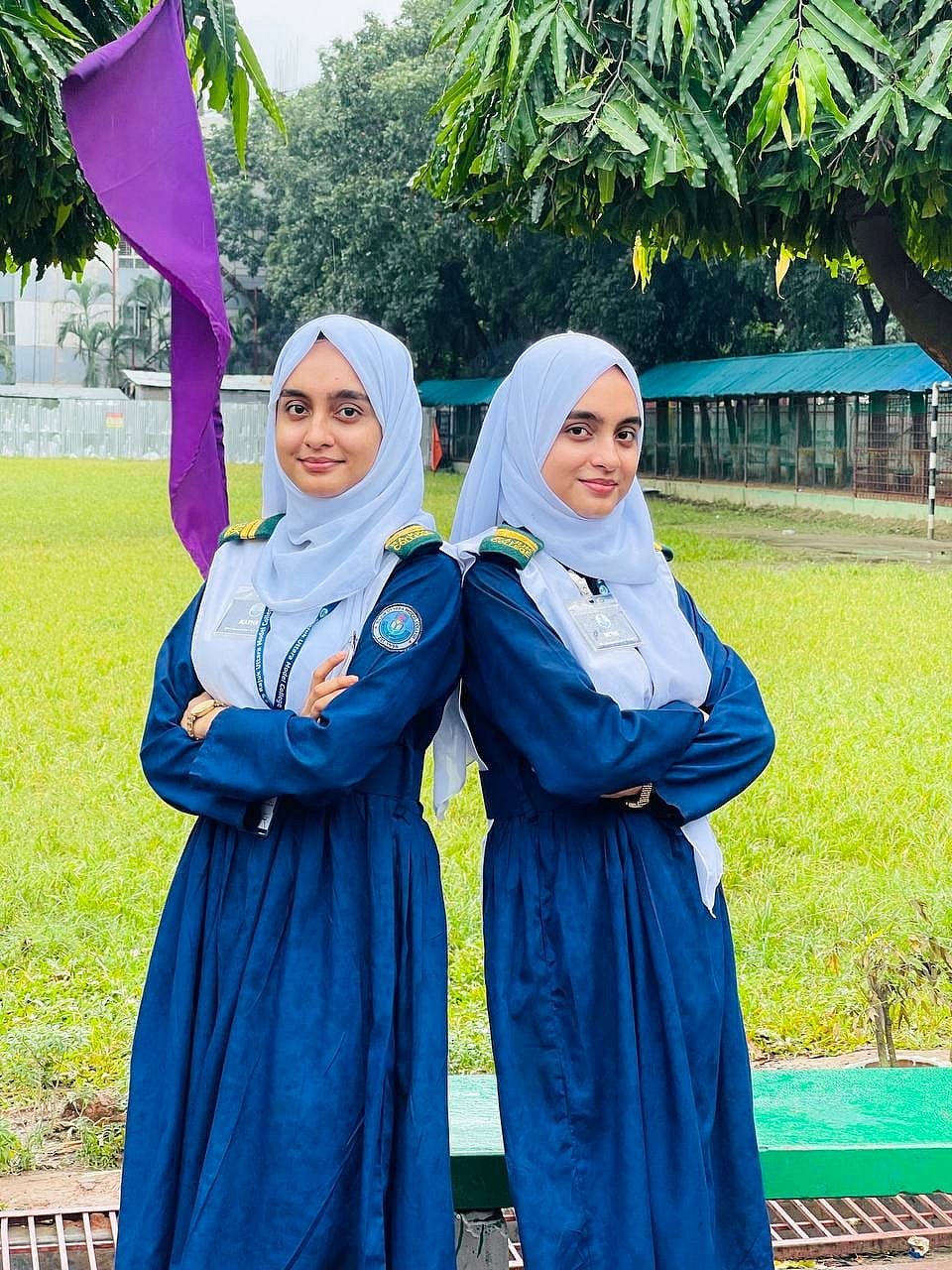 রুবাবা জামান ও রুবাইয়া জামান।