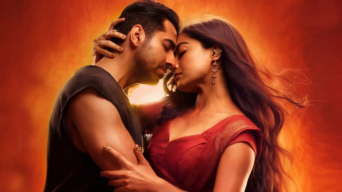 ‘থাম্মা’ সিনেমায় আয়ুষ্মান খুরানা ও রাশমিকা মান্দানা। এক্স থেকে