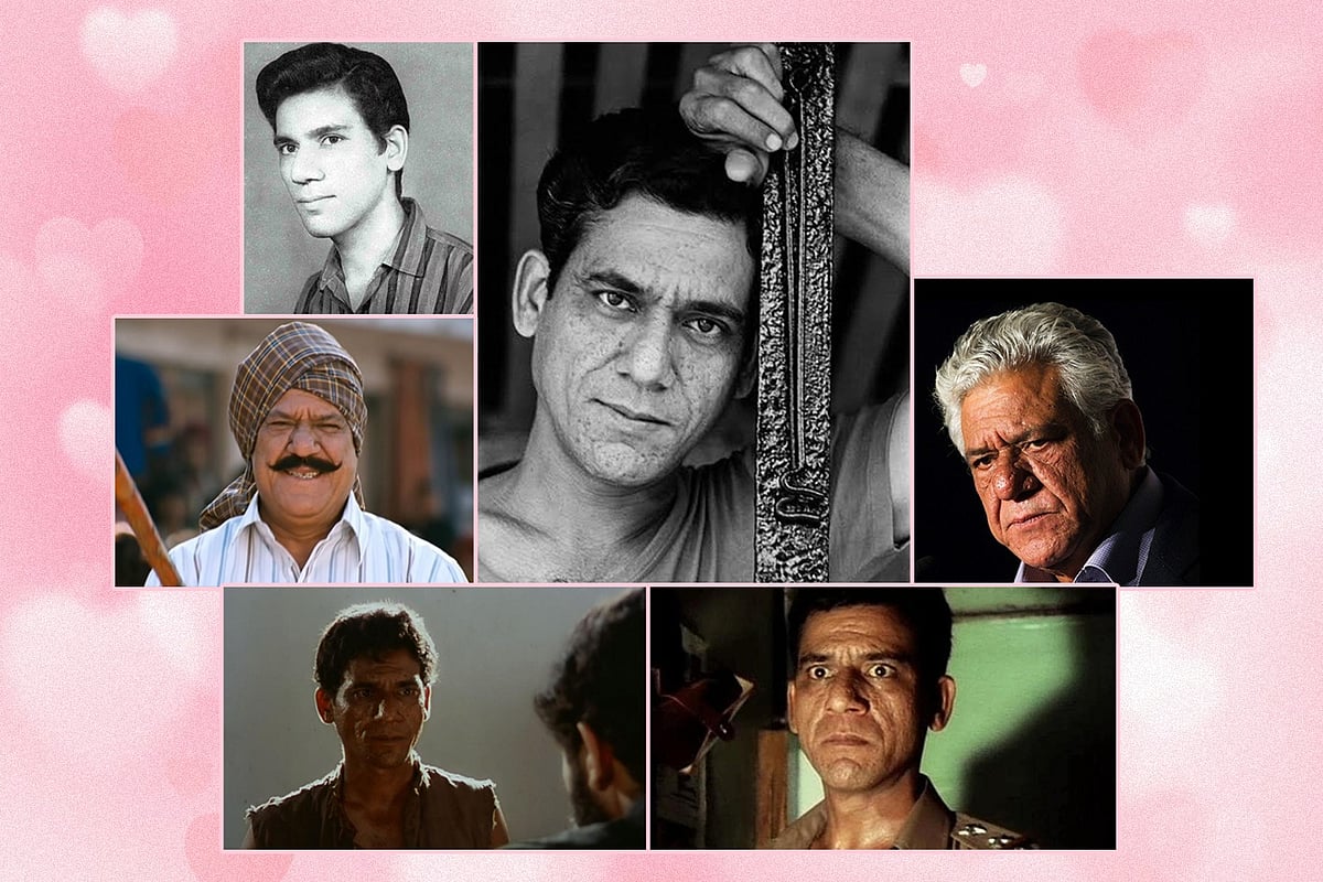 নানা রকম চরিত্রে ওম পুরি। কোলাজ