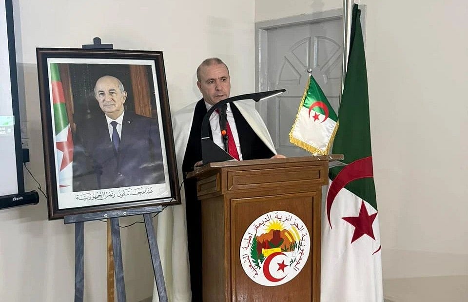 অনুষ্ঠানে বক্তব্য দেন ঢাকায় নিযুক্ত আলজেরিয়ার রাষ্ট্রদূত আবদেলউহাব সাইদানি