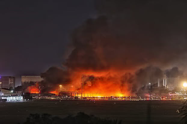 বিমানবন্দরের কার্গো ভিলেজের ভয়াবহ অগ্নিকাণ্ড