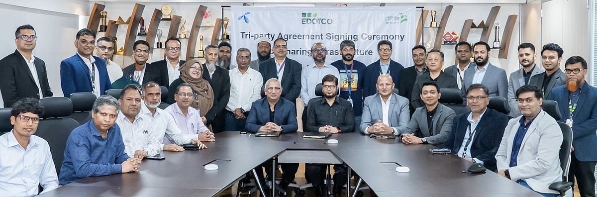 নেটওয়ার্ক সেবার মান বাড়াতে গ্রামীণফোন, টেলিটক ও ইডটকোর মধ্যে চুক্তি সই হয়েছে