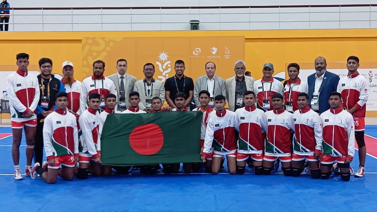 জয়ের পর ছেলেদের কাবাডি দল