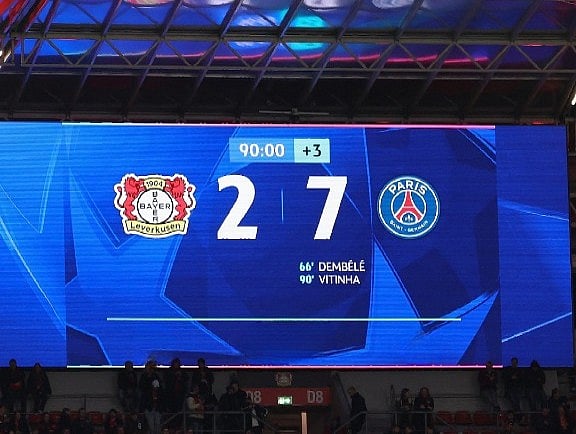 ফলই বলে দিচ্ছে, লেভারকুসেনের কী নাজেহাল অবস্থা করে ছেড়েছে পিএসজি