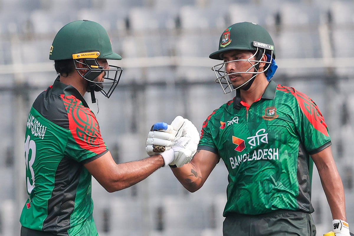 বাংলাদেশের বড় সংগ্রহের ভিত গড়ে দেন দুই ওপেনার সৌম্য সরকার ও সাইফ হাসান