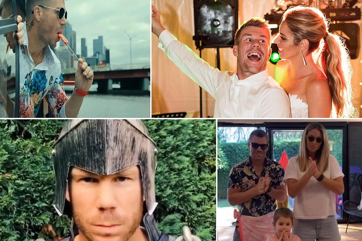 নানা ভূমিকায় ডেভিড ওয়ার্নার। কোলাজ