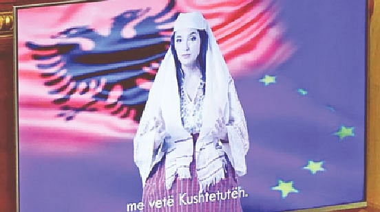 আলবেনিয়ার এআইমন্ত্রী ডিয়েলা।