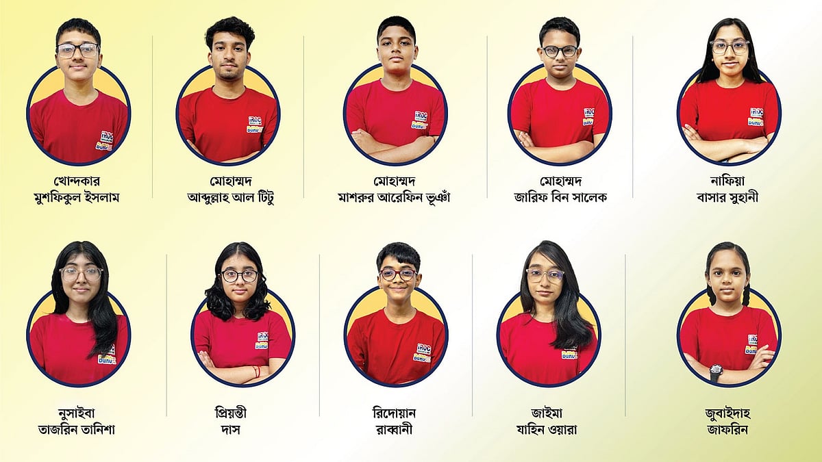 আন্তর্জাতিক রোবট অলিম্পিয়াডে বাংলাদেশ দলের সদস্যরা