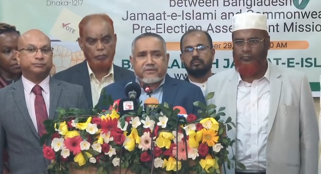 জামায়াতে ইসলামীর নায়েবে আমির সৈয়দ আবদুল্লাহ মোহাম্মদ তাহের। আজ বুধবার রাজধানীর মগবাজারে জামায়াতের কেন্দ্রীয় কার্যালয়ে ব্রিফিংয়ে