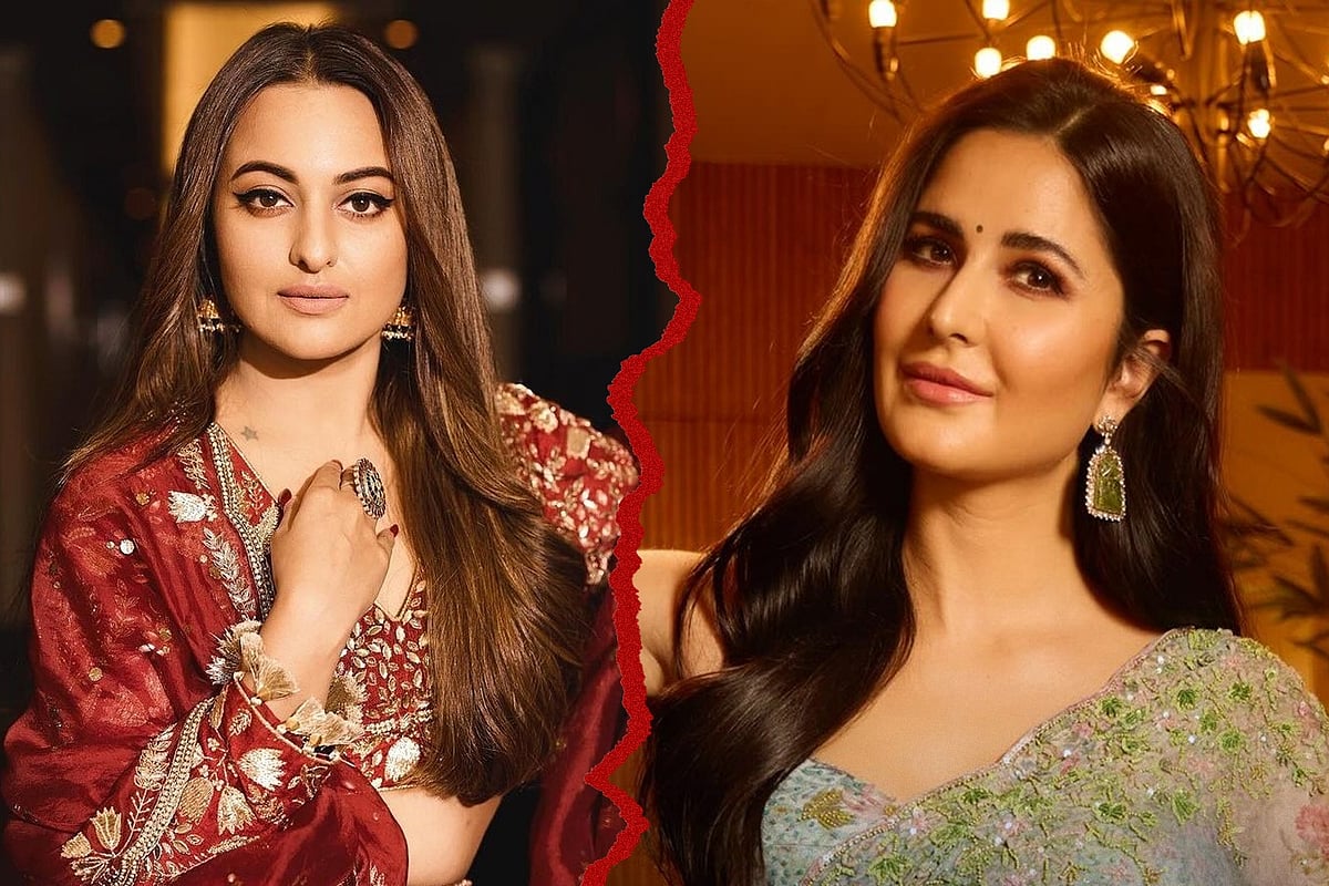 সোনাক্ষী সিনহা ও ক্যাটরিনা কাইফ। কোলাজ