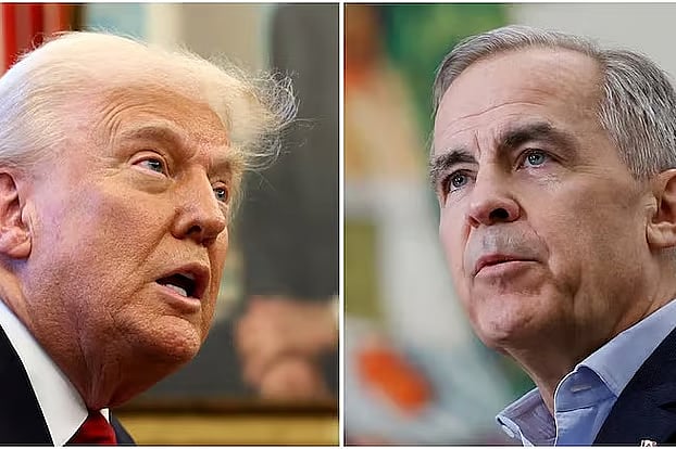 ডোনাল্ড ট্রাম্প ও মার্ক কার্নি