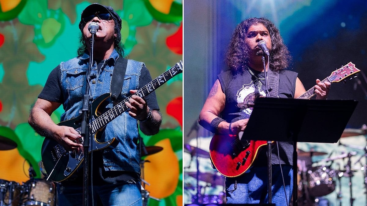 সিডনিতে গাইছে মাইলস ও আর্টসেল। কোলাজ