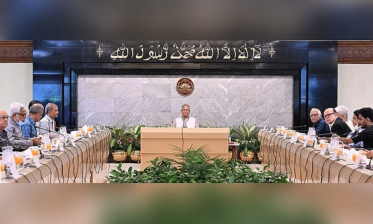 রাজধানীর তেজগাঁওয়ে প্রধান উপদেষ্টার কার্যালয়ে আজ সোমবার উপদেষ্টা পরিষদের জরুরি সভা হয়