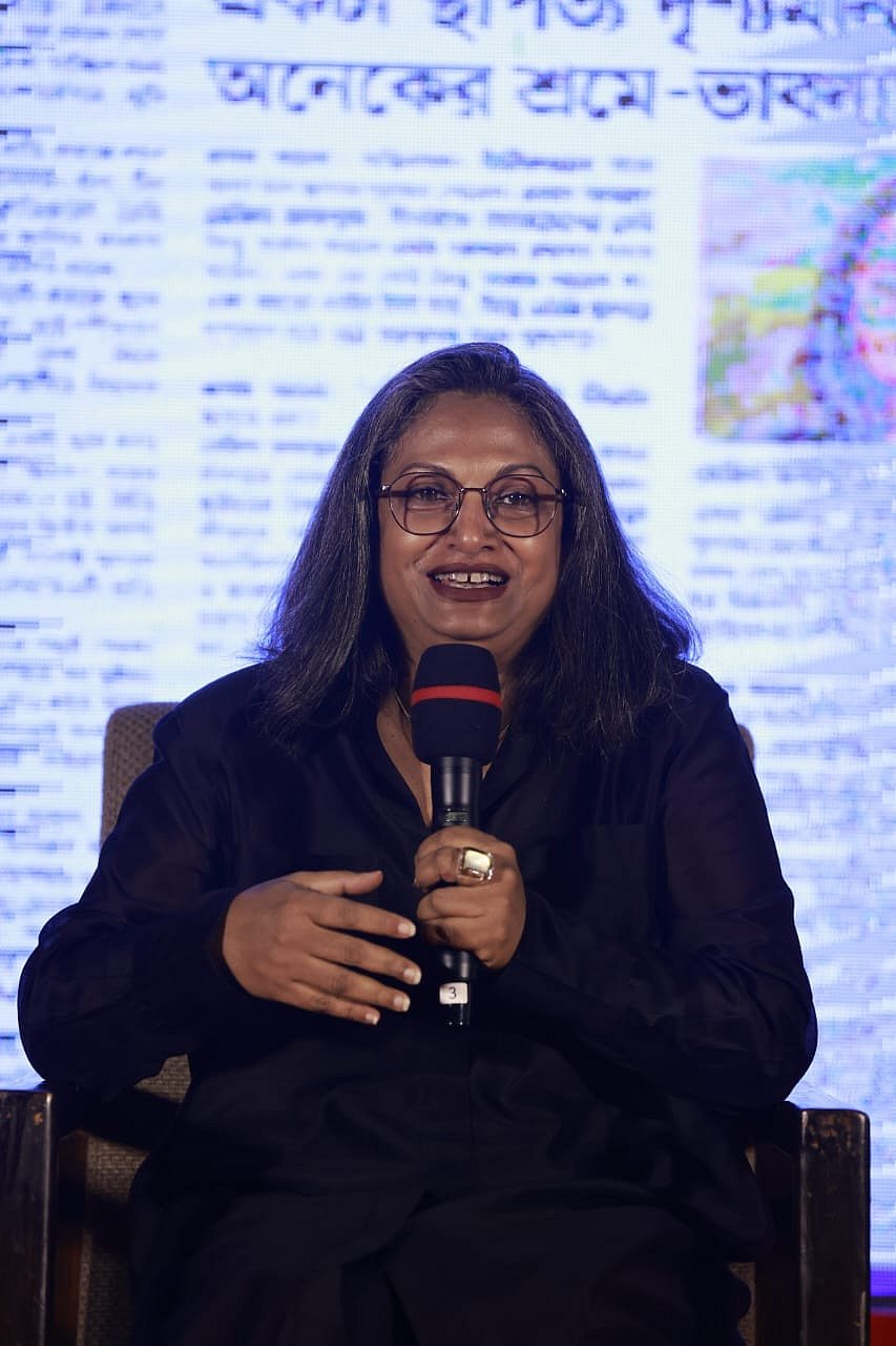 স্থপতি মেরিনা তাবাশ্যুম প্রথম আলোর ২৭তম বর্ষপূর্তি উপলক্ষে আয়োজিত অনুষ্ঠানে বক্তব্য দেন। কৃষিবিদ ইনস্টিটিউশন, ঢাকা, ৪ নভেম্বর