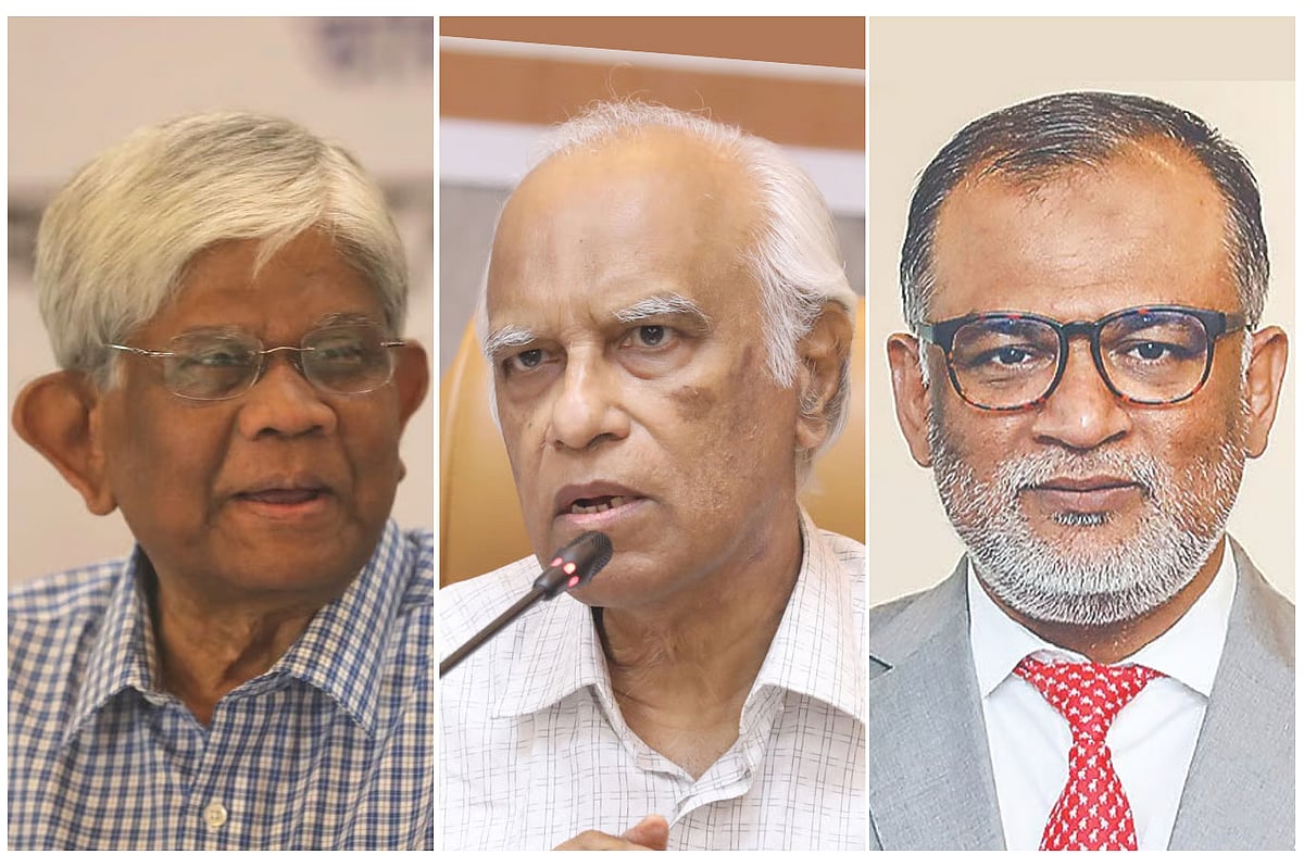 অর্থ উপদেষ্টা সালেহউদ্দিন আহমেদ, পরিকল্পনা উপদেষ্টা ওয়াহিদউদ্দিন মাহমুদ ও বাণিজ্য উপদেষ্টা শেখ বশিরউদ্দীন