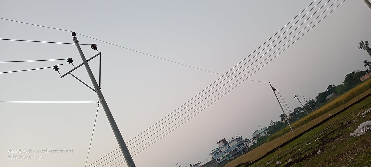 পার্বতীপুর-সৈয়দপুরে সঞ্চালন লাইনের প্রায় ১৭ কিলোমিটারের অ্যালুমিনিয়াম তার চুরি হয়েছে