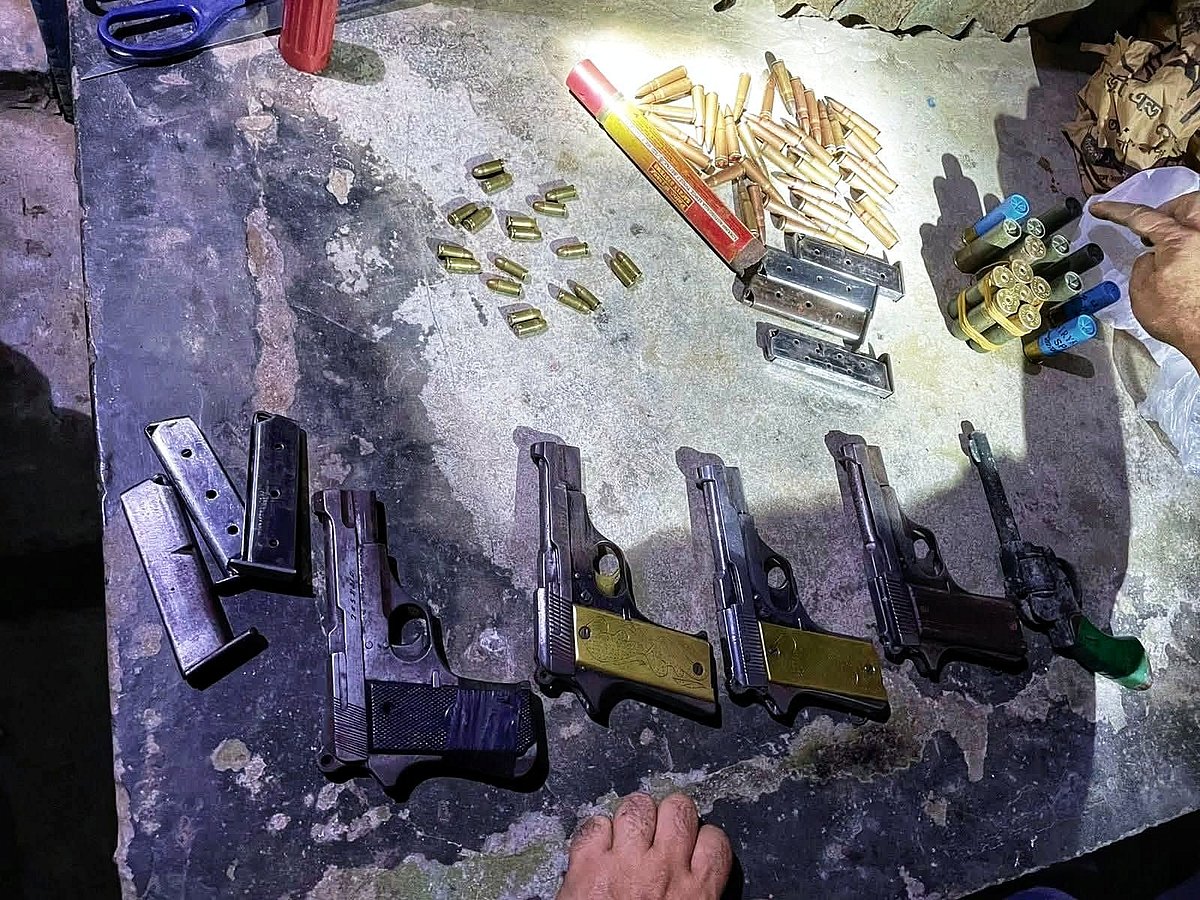 উদ্ধার করা অস্ত্র–গুলি