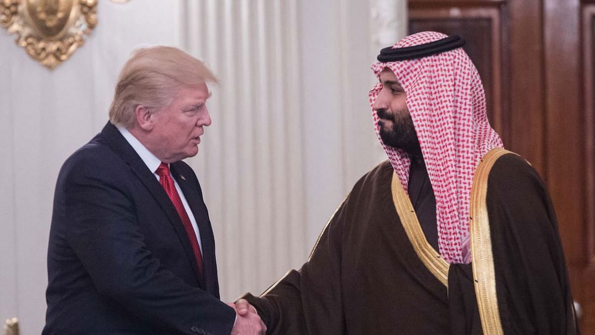 মার্কিন প্রেসিডেন্ট ডোনাল্ড ট্রাম্প ও সৌদি আরবের যুবরাজ মোহাম্মদ বিন সালমান