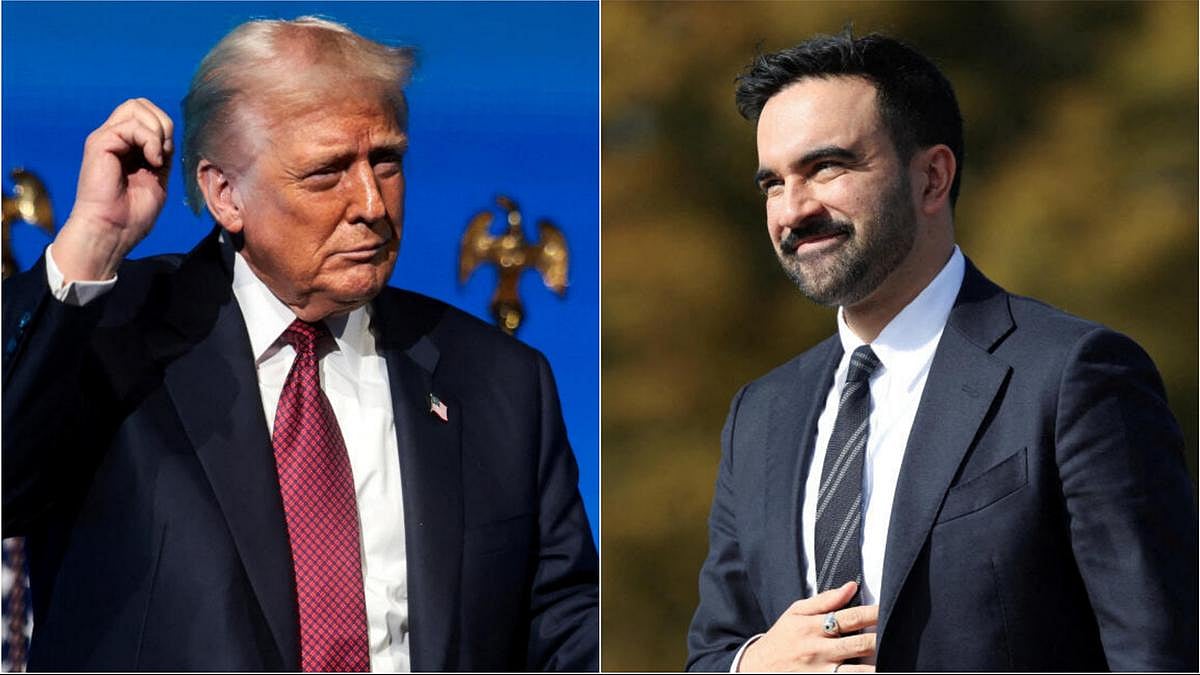 মার্কিন প্রেসিডেন্ট ডোনাল্ড ট্রাম্প এবং নিউইয়র্কের নবনির্বাচিত মেয়র জোহরান মামদানি