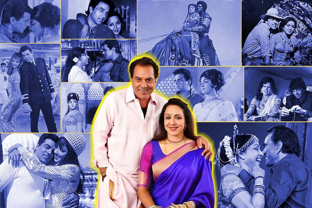 ধর্মেন্দ্র ও হেমা মালিনীর জীবনের গল্প যেন সিনেমার মতোই। কোলাজ