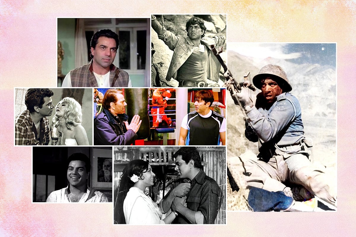 ধর্মেন্দ্রর আলোচিত ১০ সিনেমা কোনগুলো। কোলাজ