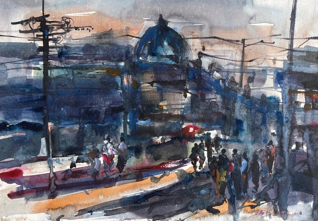 ‘বর্ষা’। শিল্পী: মোহাম্মদ হাশেম