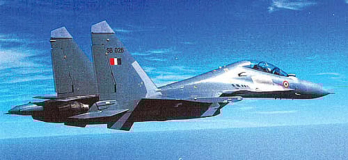 ভারতের একটি সুখোই-৩০ যুদ্ধবিমান