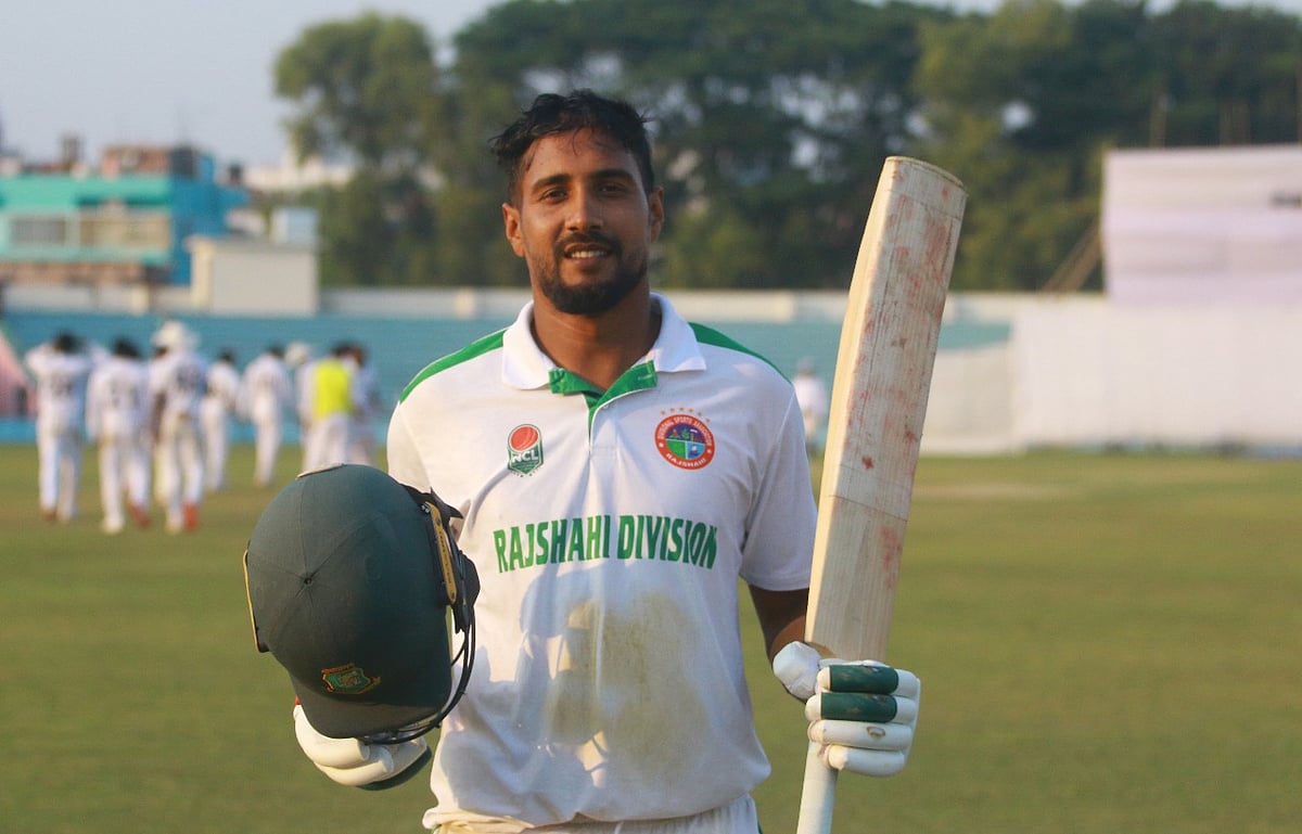 প্রথম শ্রেণির ক্রিকেটে দ্বিতীয় সেঞ্চুরি পেয়েছেন সানজামুল ইসলাম