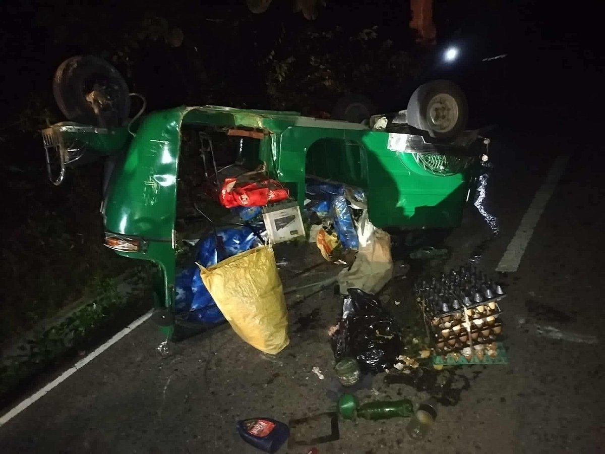 রাঙামাটিতে হাতি আক্রমণের শিকার সিএনজিচালিত অটোরিকশা। আজ সন্ধ্যায়