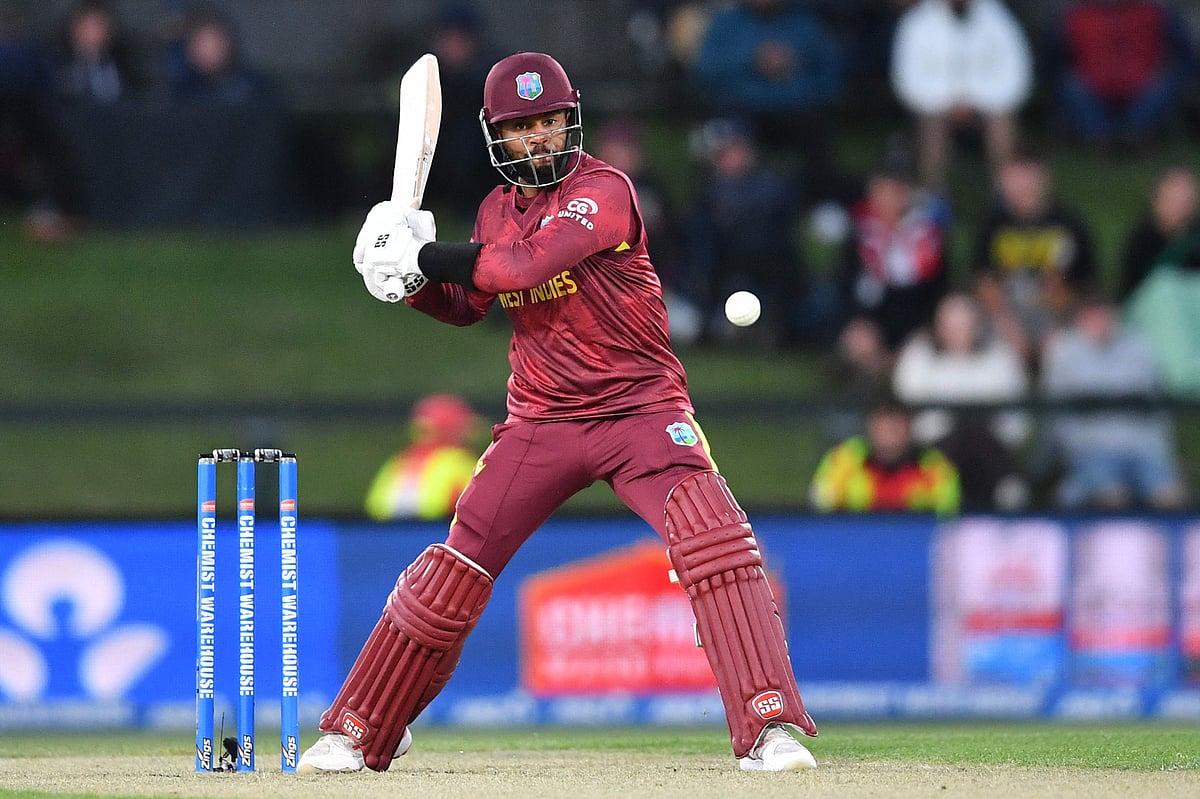 শাই হোপ করেন ৪৫ বলে ৩৭ রান