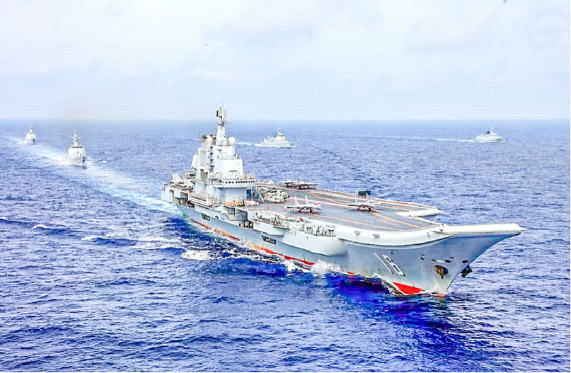 চীনের একটি বিমানবাহী রণতরি
