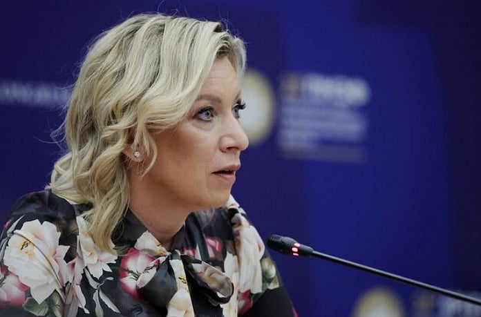 রুশ পররাষ্ট্র মন্ত্রণালয়ের মুখপাত্র মারিয়া জাখারোভা