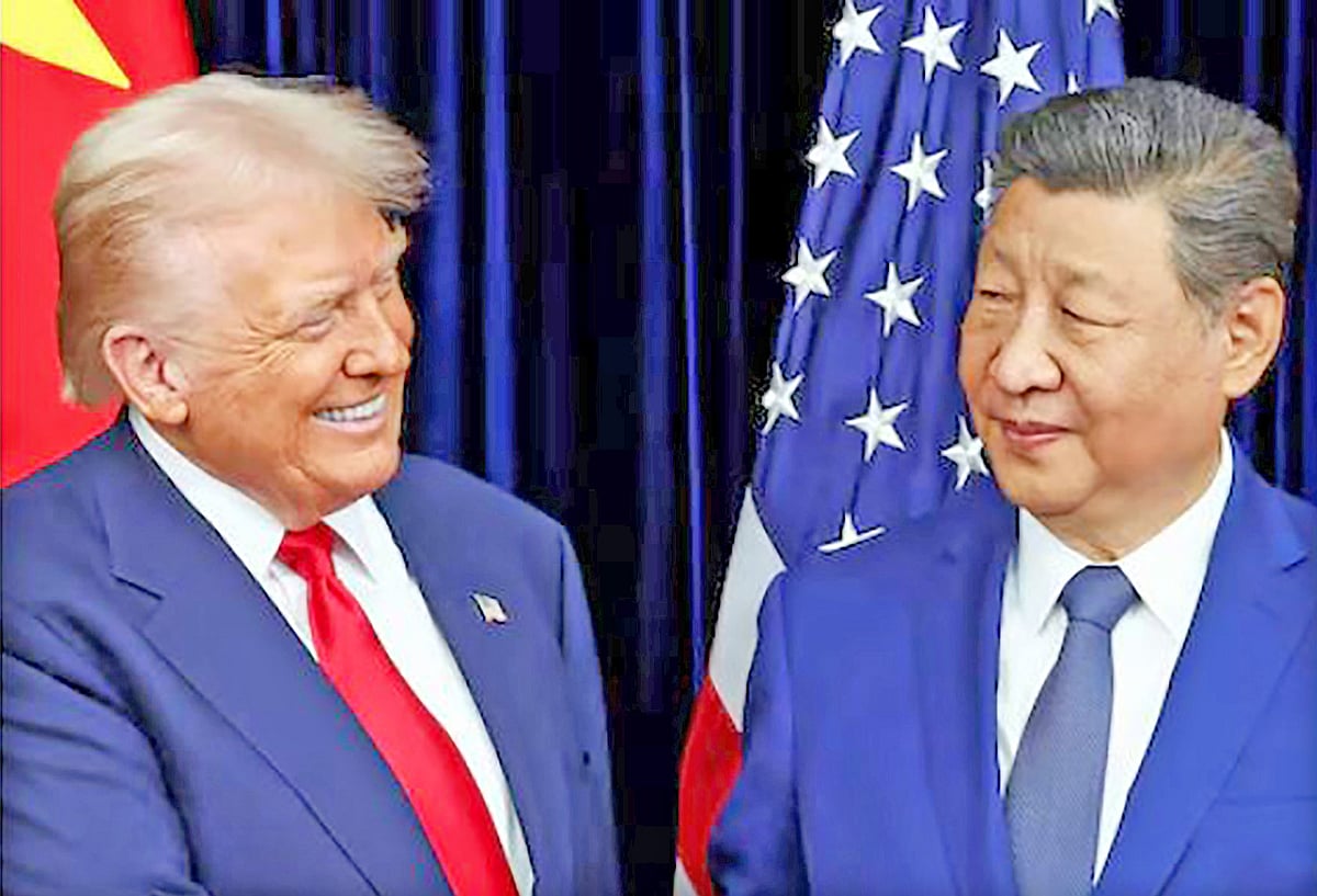 ডোনাল্ড ট্রাম্প ও সি চিন পিং