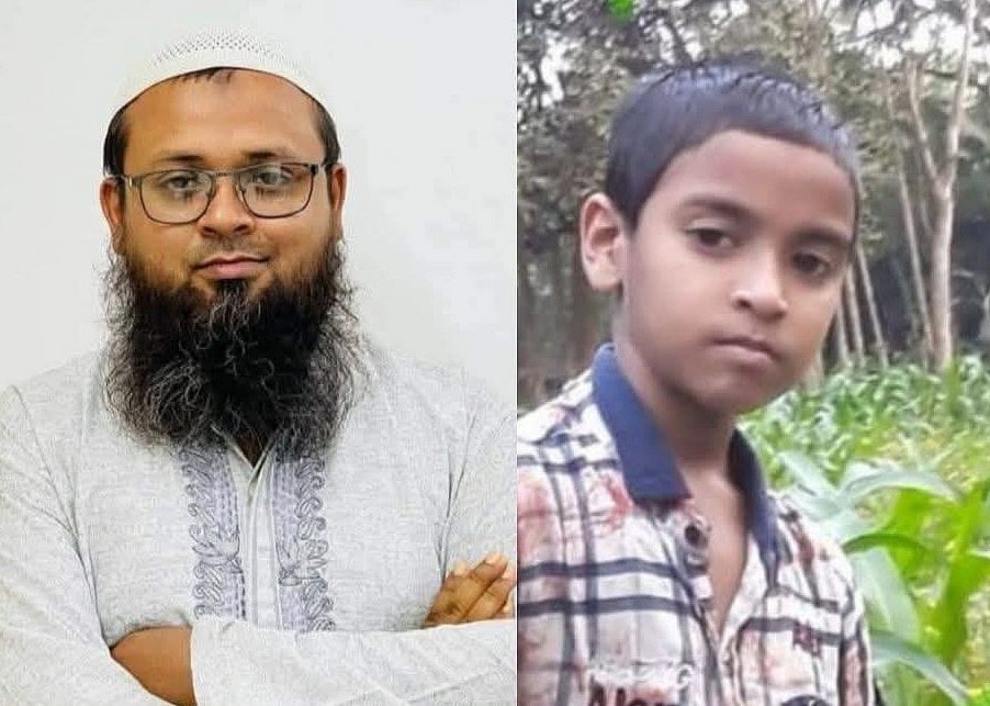 নরসিংদীতে ভূমিকম্পে মারা যাওয়া দেলোয়ার হোসেন ও তাঁর ছেলে ওমর ফারুক