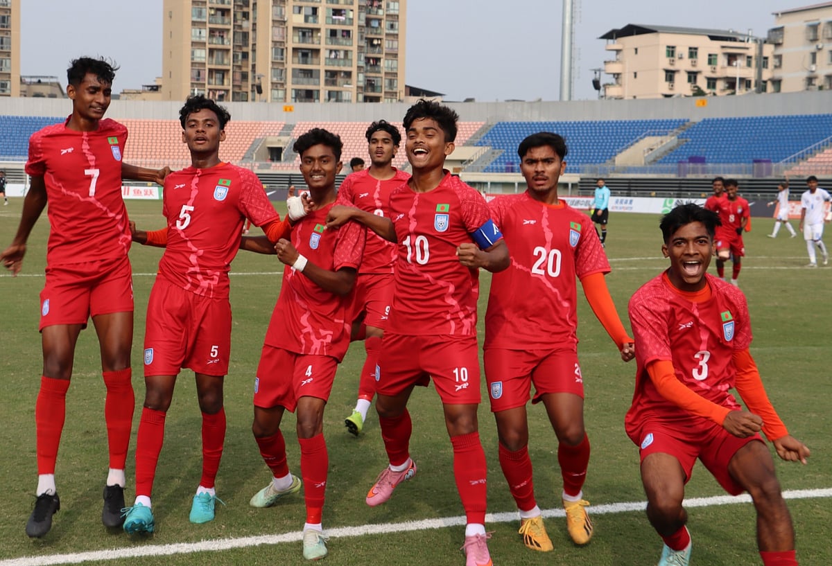 চীনে বাংলাদেশের গোল উদ্‌যাপন চলছে