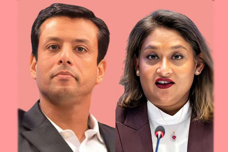 সজীব ওয়াজেদ জয় ও সায়মা ওয়াজেদ পুতুল