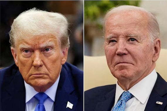 ডোনাল্ড ট্রাম্প ও জো বাইডেন