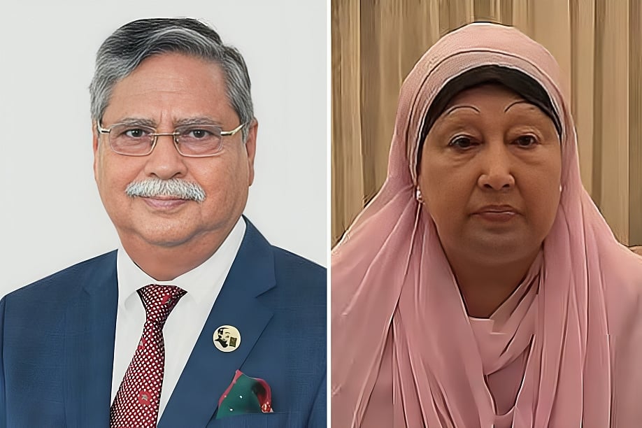 রাষ্ট্রপতি মোহাম্মদ সাহাবুদ্দিন ও সাবেক প্রধানমন্ত্রী খালেদা জিয়া