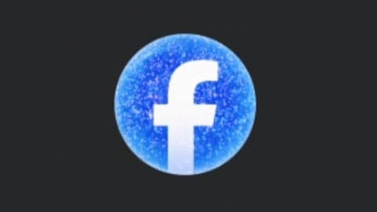 ফেসবুক অ্যাপের উইন্টার থিম লোগো