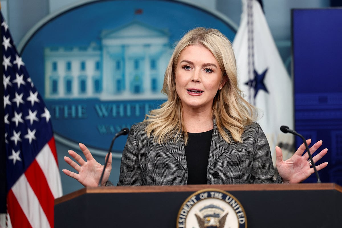হোয়াইট হাউসের প্রেস সেক্রেটারি ক্যারোলিন লেভিত