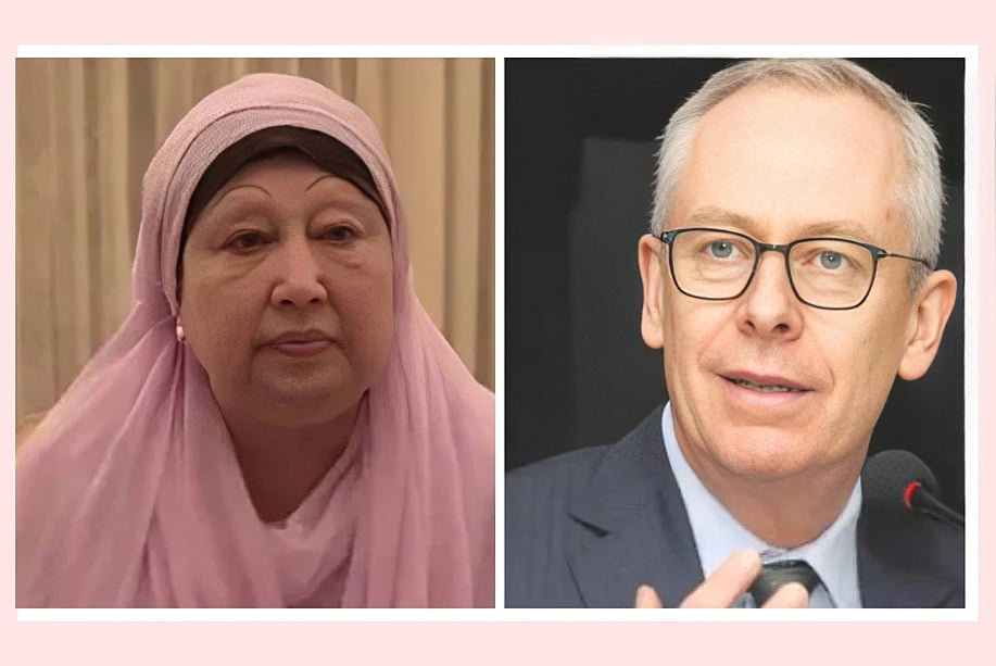 বিএনপির চেয়ারপারসন খালেদা জিয়া ও  যুক্তরাজ্যের বিশেষজ্ঞ চিকিৎসক রিচার্ড বিয়েল (ডানে)