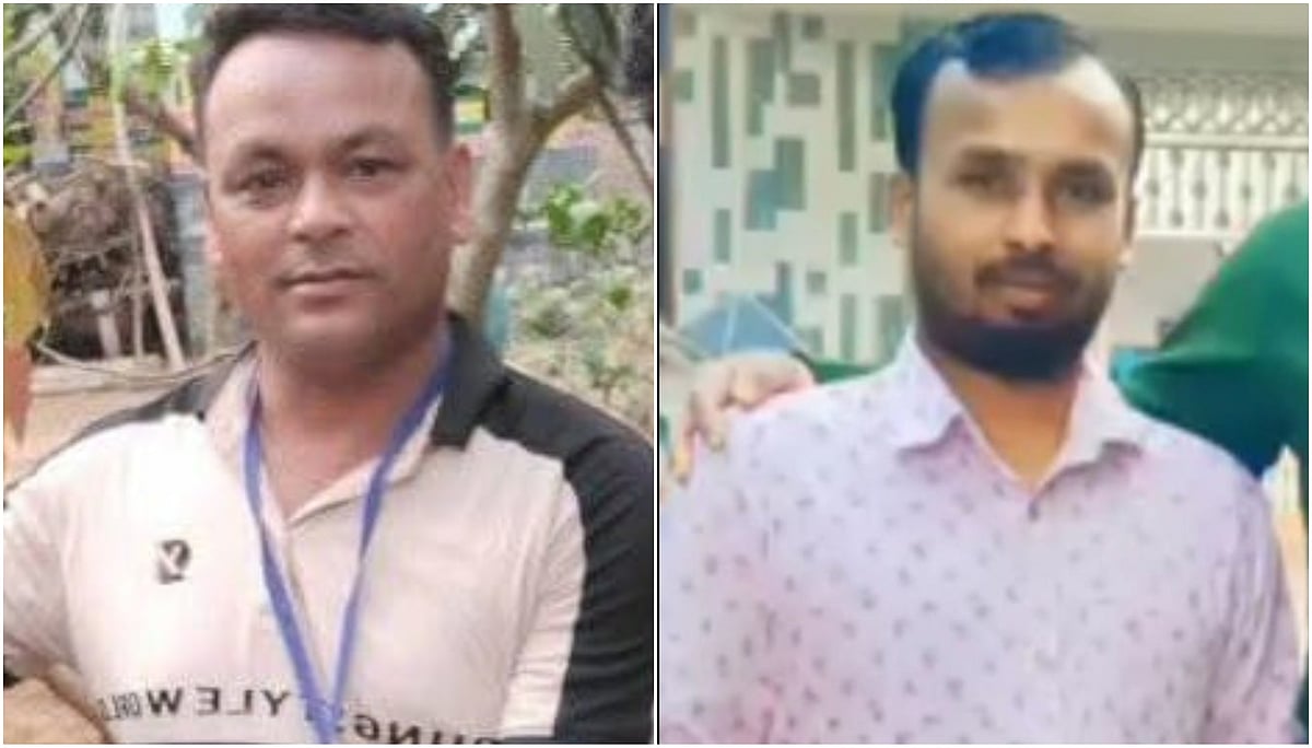 প্রকৃত আসামি সাত্তার মিয়ার (বাঁয়ে) স্থলে টাকার বিনিময়ে জেল খাটছেন সাইফুল ইসলাম (ডানে)