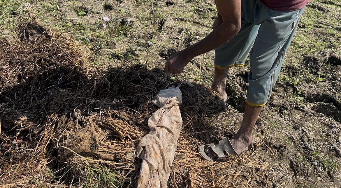 কাফনের কাপড়ে মোড়ানো বস্তুটির ভেতরে পাওয়া গেছে হাড়, লোহার টুকরা, সিঁদুর, কাঠসহ বিভিন্ন ধরনের উপকরণ। আজ বেলা সাড়ে ১১টার দিকে ফরিদপুরের নগরকান্দা উপজেলার লস্করদিয়া ইউনিয়নের জুঙ্গুরদি গ্রামে