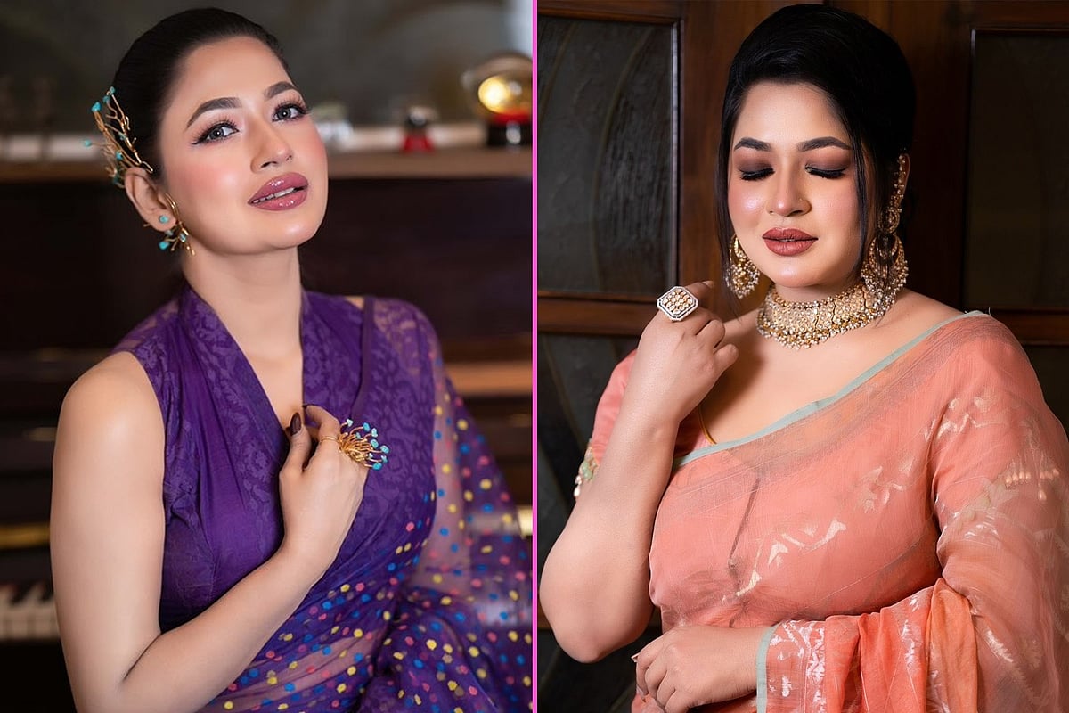 ছবিতে ওজন কমার পরের ও আগের আজমেরী হক বাঁধন