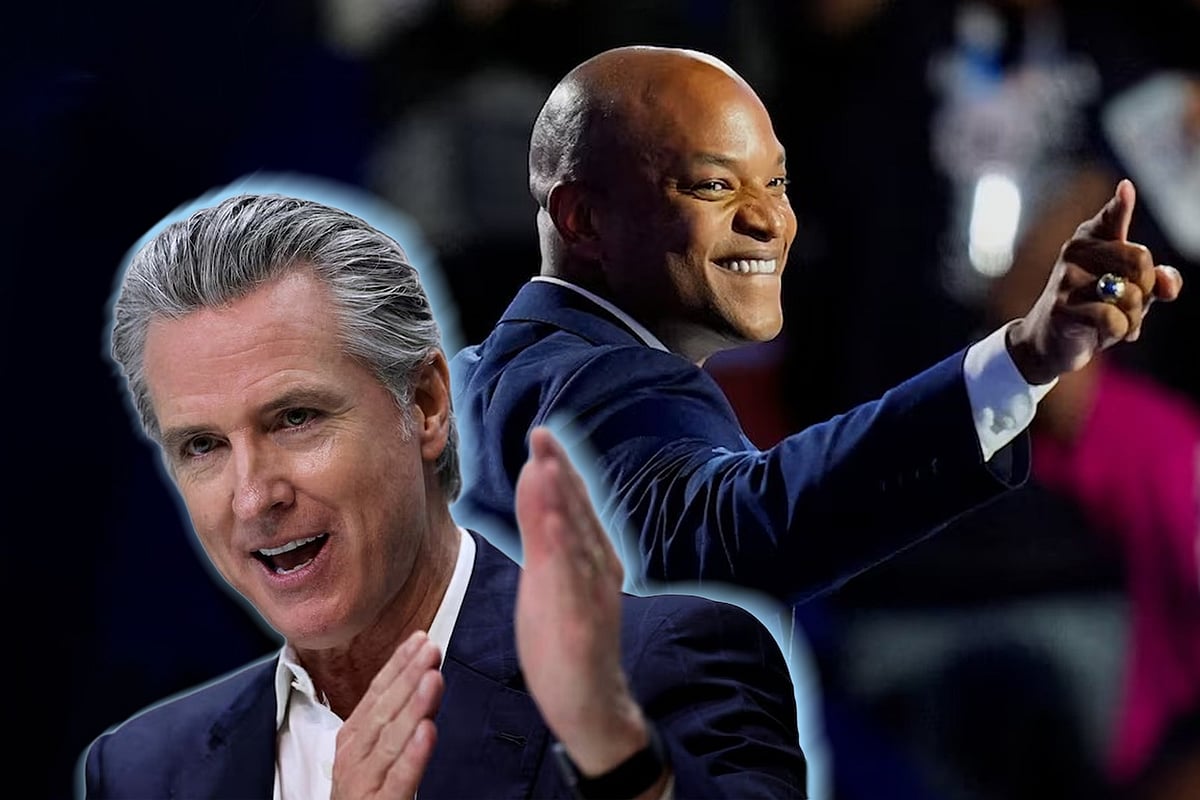 ক্যালিফোর্নিয়ার গভর্নর গ্যাভিন নিউসম ও মেরিল্যান্ডের গভর্নর ওয়েস মুর