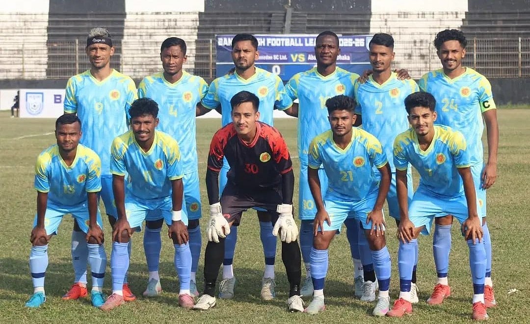 বাংলাদেশ ফুটবল লিগে সাত ম্যাচে এটি আবাহনীর তৃতীয় ড্র