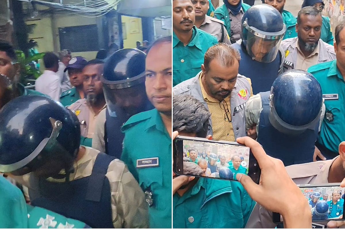 সিবিয়ন দিউ ও সঞ্জয় চিসিমকে আদালতে নেওয়া হচ্ছে। রোববার, ২১ ডিসেম্বর