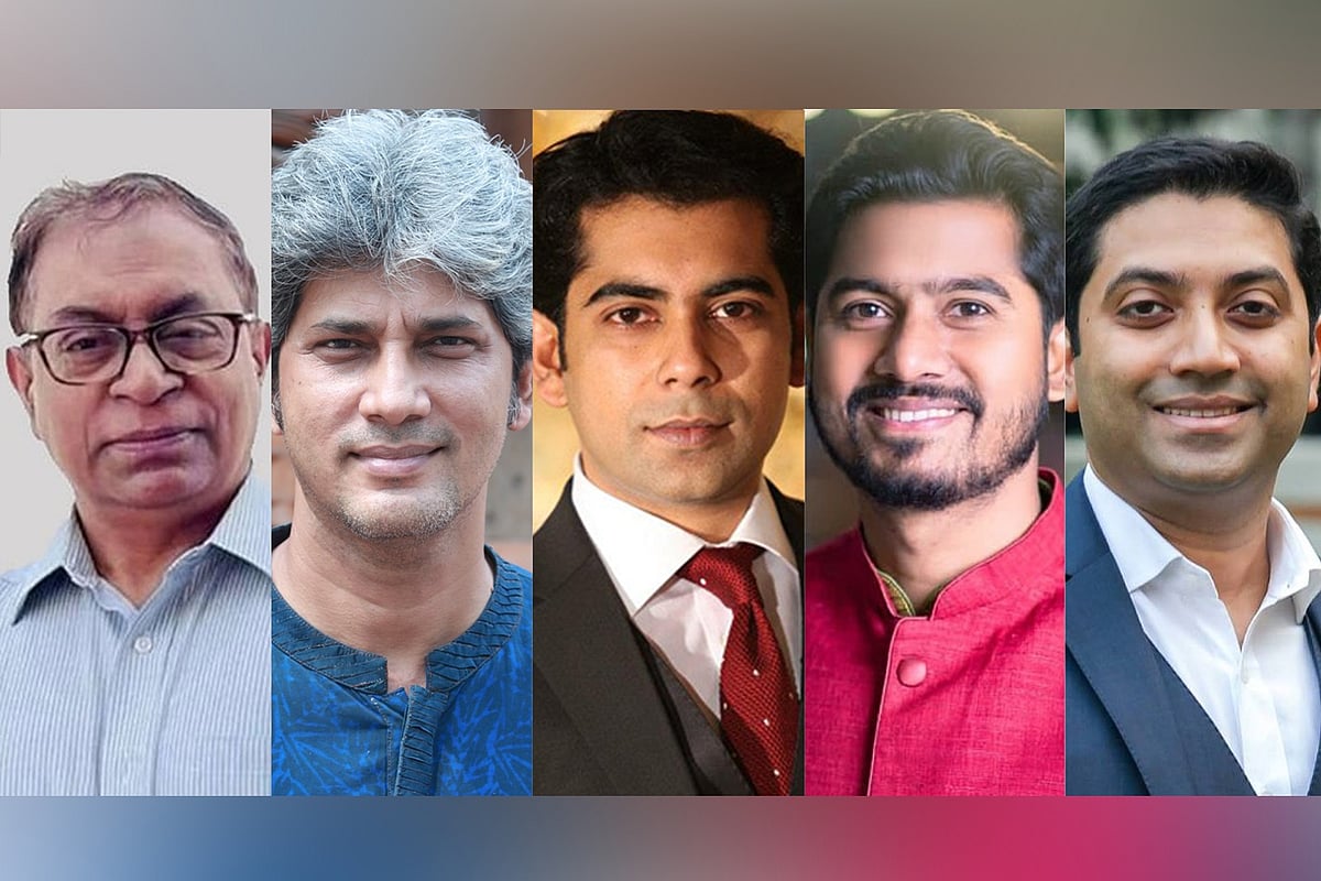 সাইফুল হক (বাঁ থেকে), জোনায়েদ সাকি, আন্দালিভ রহমান পার্থ, নুরুল হক, ববি হাজ্জাজ