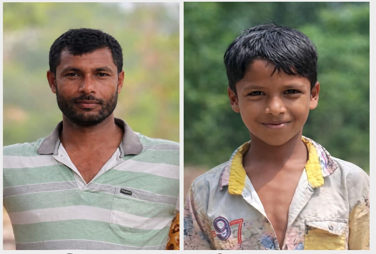 বঙ্গোপসাগরে ট্রলার ডুবে মারা যাওয়া জেলে মো. শামীম জমাদ্দার ও তাঁর শিশু ছেলে সিয়াম